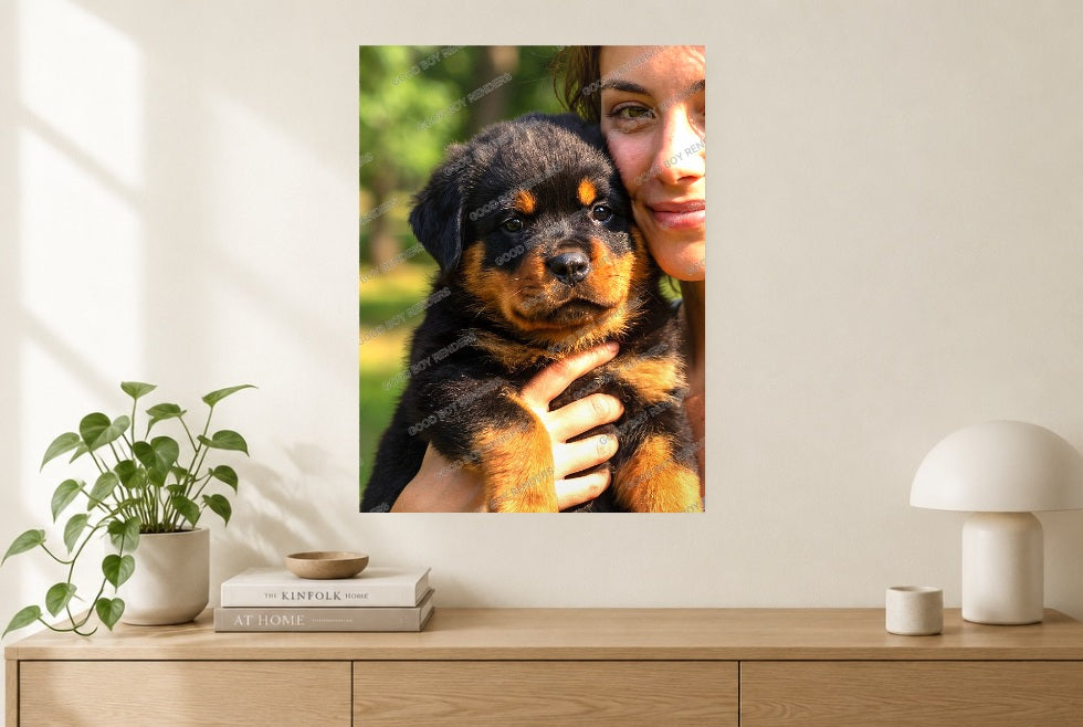 Fine-art pet portrait print